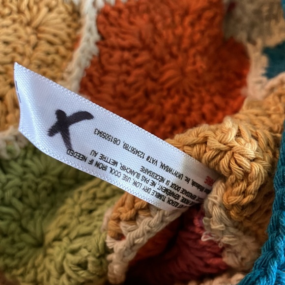 Urban Outfitters Colorblock Crochet Granny Square Crossbody Bag  NEW - Picture 6 of 6